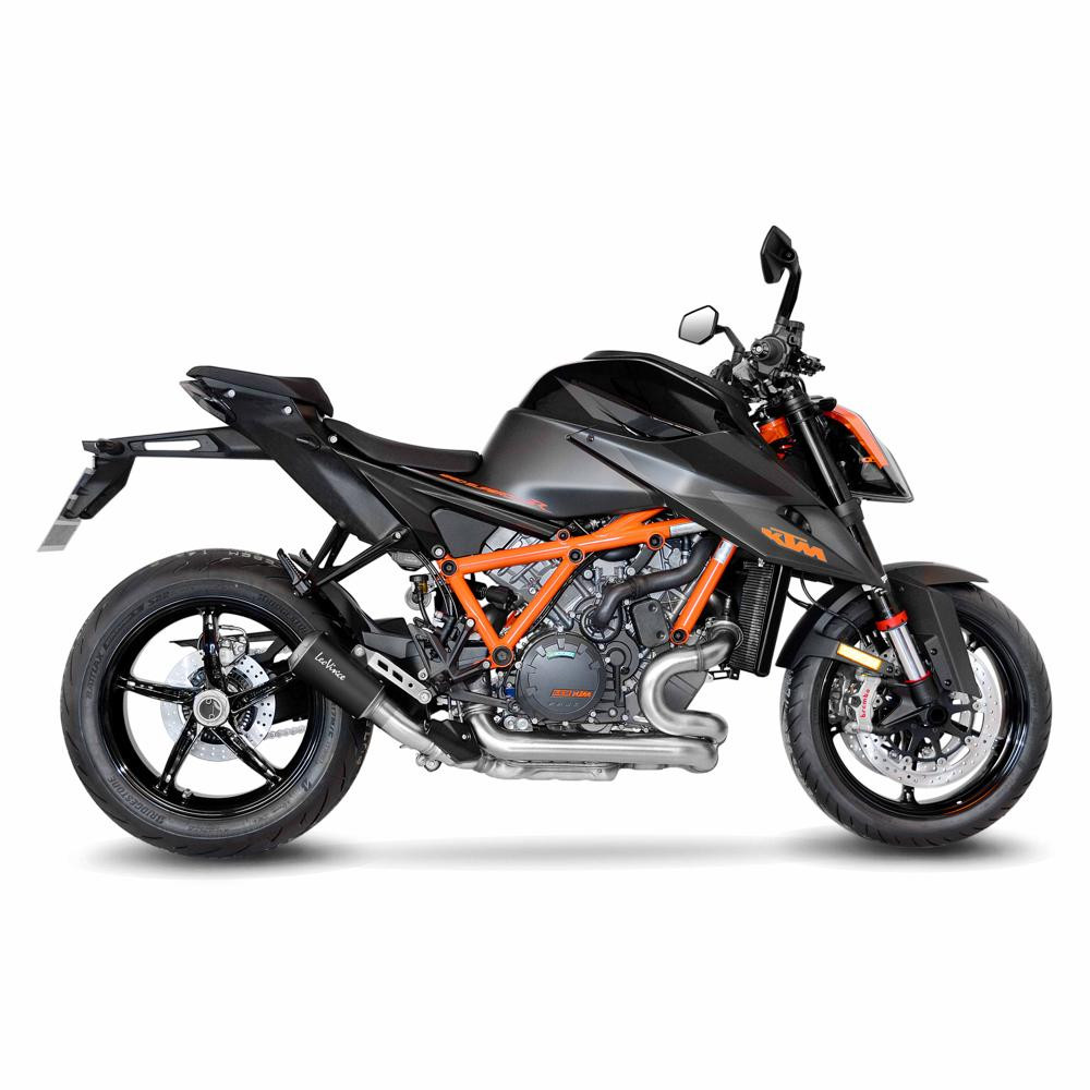Silencieux LV-10 Black Edition pot racing en inox noir pour moto 1290 Super Duke R