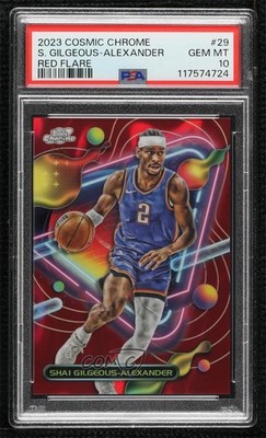 2023-24 Topps Cosmic Chrome Red Flare Refractor 2/5 Shai Gilgeous-Alexander 1co7