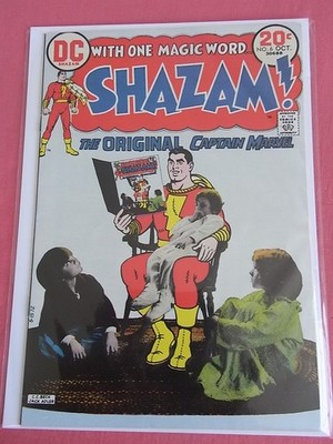 SHAZAM #6 - Photo cover by C. C. Beck. Better Late Than Never! (1973 DC)