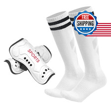 Aitusi Soccer Shin Guards Socks For Kids Youth Pp Eva Cushion Shin Pads Shock