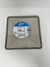 Ateco Plain Edge Square Cutter Set in Graduat...