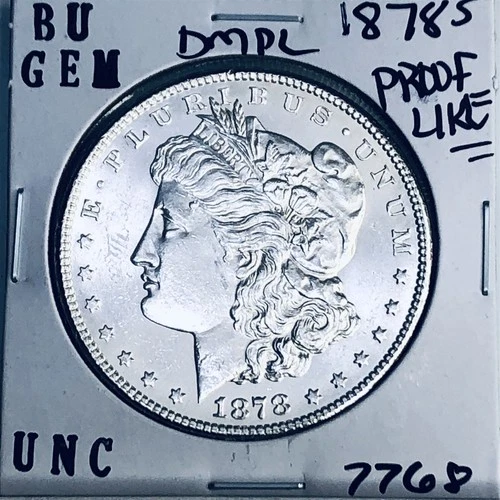 1878 S BU GEM MORGAN SILVER DOLLAR UNC MS+++ U.S. MINT RARE COIN 7768