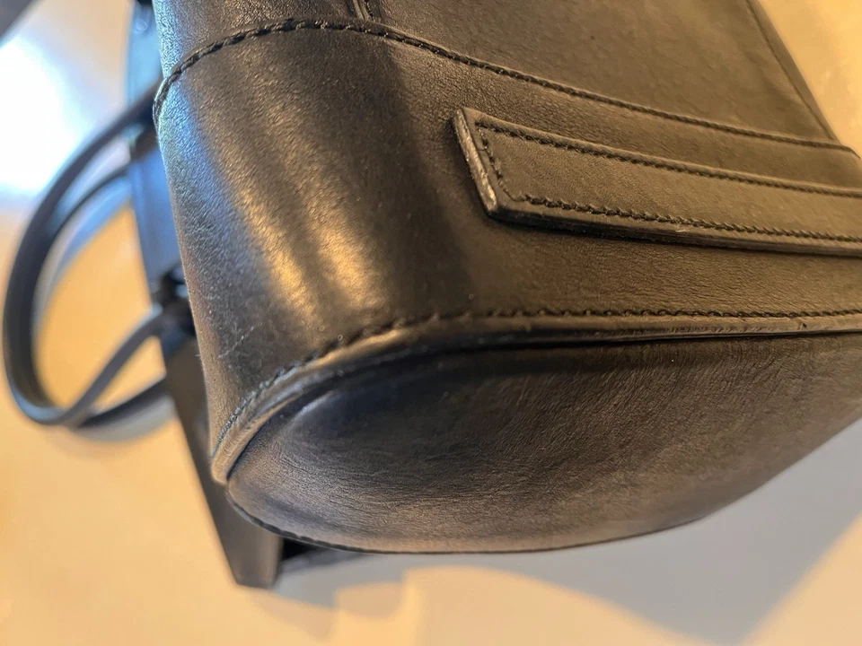 Ralph Lauren Collection Black Leather Calfskin Large Soft Ricky 40 List $3,700 - Image 4 of 4