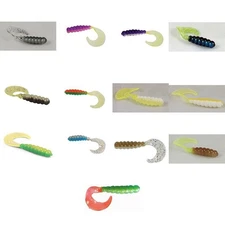 Kalins Triple Threat Grub 2'' Fishing Lure 10 Package
