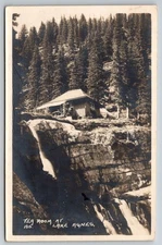 Lake Agnes Tea House Alberta Canada Hillside View RPPC