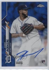 2020 Topps Chrome Rookie Blue Wave Refractor /150 Dario Agrazal #RA-DA Auto 0k26