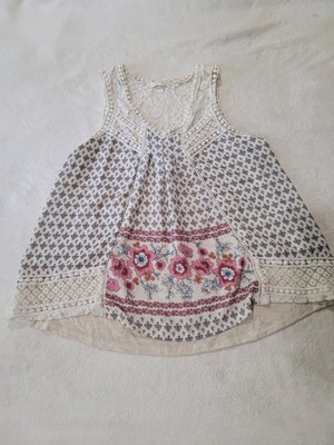 Hint of Mint Crochet Lace Cottagecore Tank Small