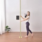 Xcceries 10 FT Spinning Static Dancing Pole Kit w/ Extensions Fitness Dance Gold — photo 8
