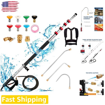 #ad 7 Piece Pressure Washer Nozzle Kit 4000 PSI Brass Quick Connect $167.99