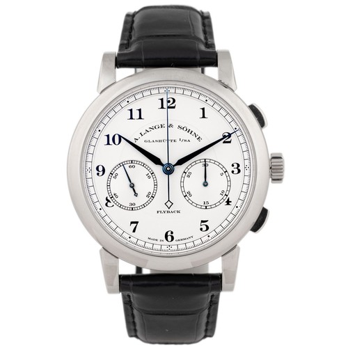 A. Lange & Sohne 1815 Chronograph White Gold Silver Dial 39.5m...