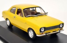 Minichamps 1/43 Ford Escort Mk1 1300L 1971 Daytona Yellow Diecast Model  Car