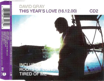 CD SINGLE David Gray This Years Love (16.12.00) East West Records
