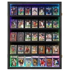 35 Graded Sports Card Display Case, Baseball Card Display Cabinet with LED Light