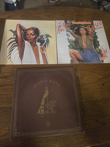 Lot of 3 Diana Ross LPs:: The Boss, The Lady Sings the Blues + Ross