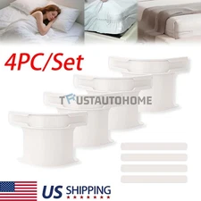 4 Pack Bed Sheet Holder - White Corners Universal Fit King/Queen/Twin Size Beds