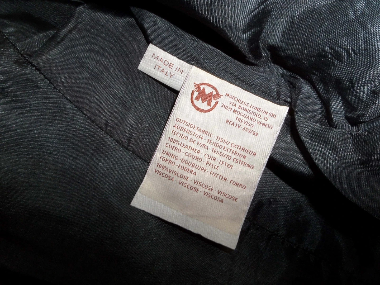 MATCHLESS SOHO Leather FITTED BIKER JACKET MADE IN ITALY SIZE 10 on vinted ' image 6