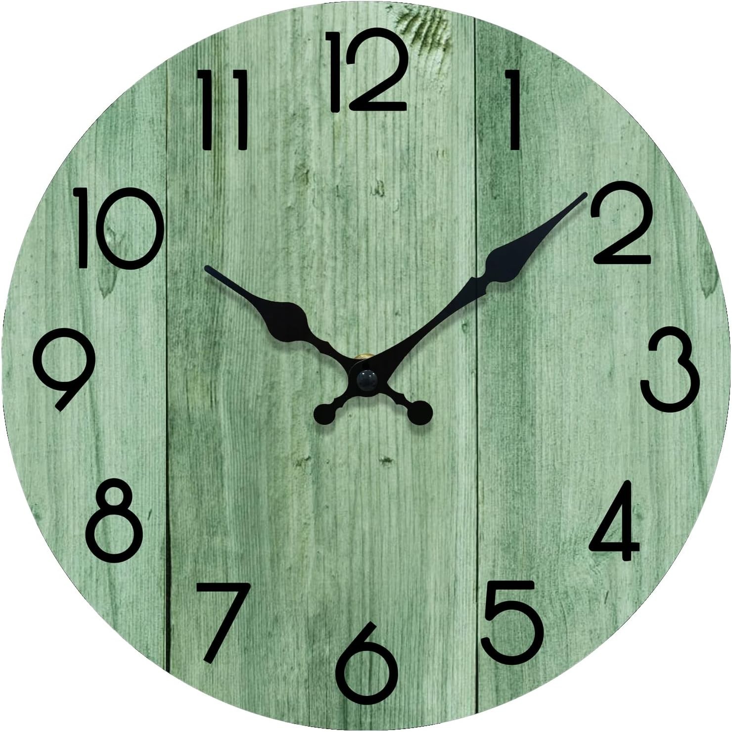 Modern Silent Wall Clock, Battery Operated Non-Ticking Decor