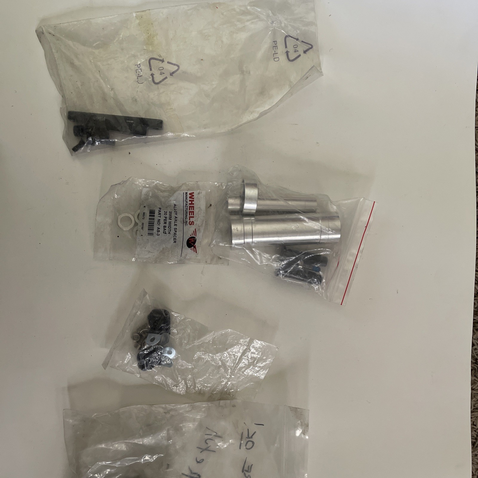 Lot of different bike parts some used some new package deal for everything 