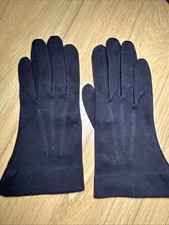 Alexette Bacmo Leather Vintage Gloves Size 6.5 Super Soft Black Wrist