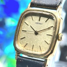 Working SEIKO Seiko ladies quartz wristwatch vintage square