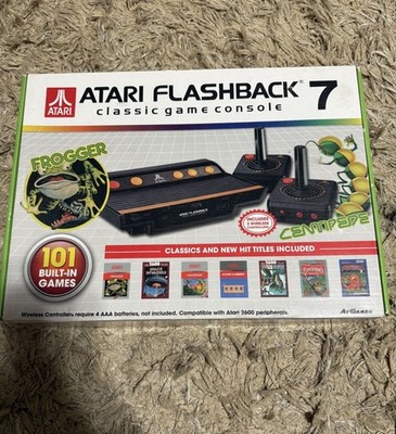 Atari Flashback 7 Classic Game Console Black/Orange, 2 Controllers
