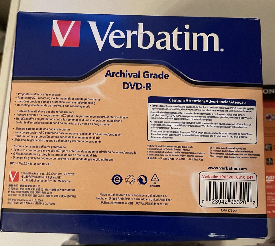 Lote sellado Sony, Memorex y Verbatim DVD-RW, DVD-R, CD-RW y CD-R. 70+ Foto 3 de 4