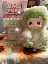 POPMART HACIPUPU Gummy Bear Series Vinyl Plush Pendant Box Green Apple