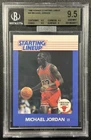 MICHAEL JORDAN BGS 9.5 MBA SILVER DIAMOND 1988 KENNER #40 STARTING LINEUP CARD