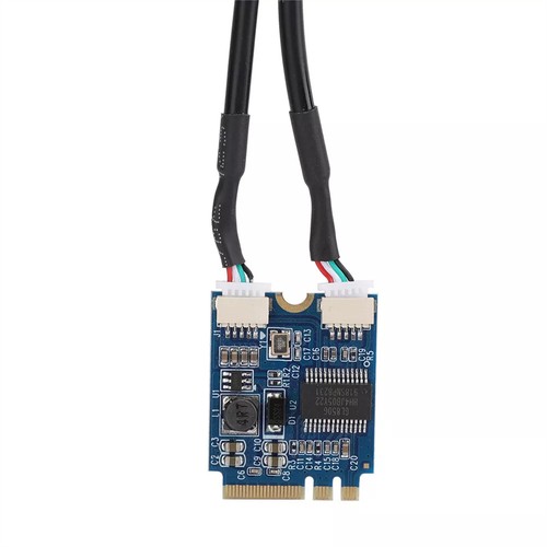 Durable M.2 NGFF To USB Riser Card Double Port Key A-E To USB 2.0 Expansion - Picture 2 of 9
