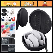 Hard Travel Case for Beats Studio Pro/Studio3/Solo4/Solo3 Headphones - Black