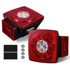 Partsam 12v Submersible Square Led Trailer Lights Red Standard Redwhite Partsam 12v Submersible Square Led Trailer Lights Red Standard Redwhite
