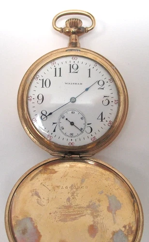 Antique Waltham Pocket Watch 25 Year Gold Filled Riverside 17J Not Running