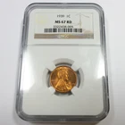 1939 P NGC MS67 RD RED - Lincoln Wheat Penny Cent 1c US Coin #58667B