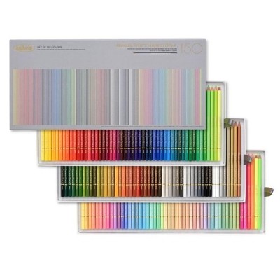Holbain Artist Colored Pencils Set of 150 Colors Package Paper Box Painting New