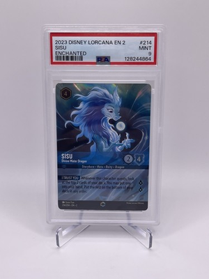 #ad #ad 2023 Disney Lorcana Sisu Enchanted Devine Water Dragon PSA 9 Mint $51.99