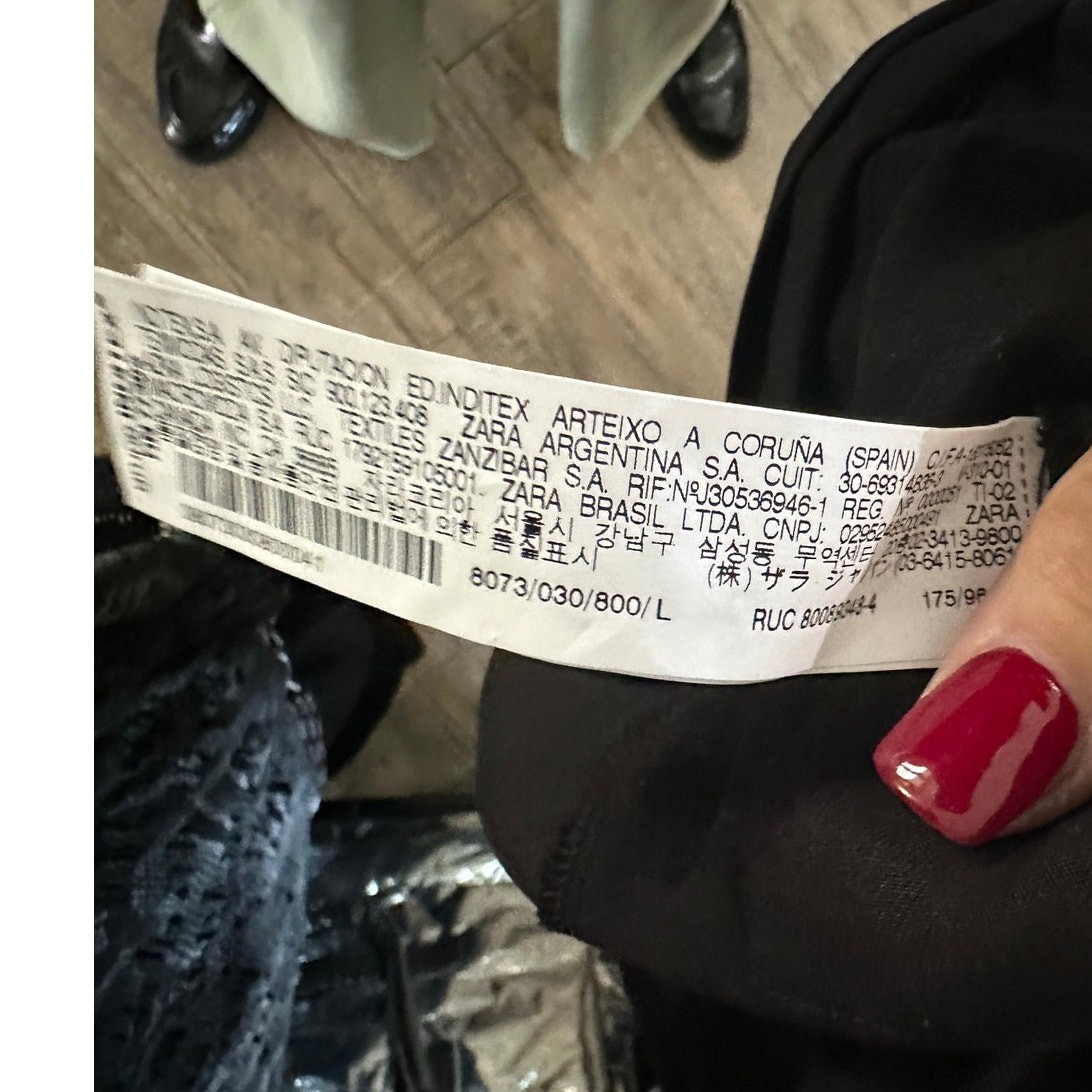 Zara Basic Trench Jacket Mid Length Full Zip Long… - image 8