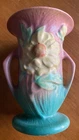 roseville pottery peony vase, 59-6”.  Pristine condition.