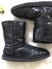 ugg black sparkle boot