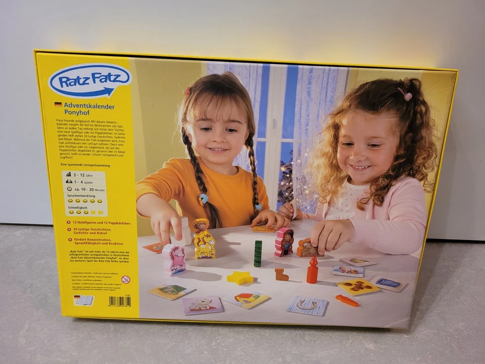 HABA: 4781 Ratz Fatz Adventskalender Ponyhof komplett mit Anleitung - Bild 3 von 4