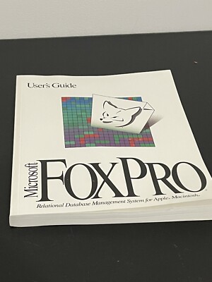 MicroSoft FoxPro Users Guide Manual Database Mgmt Sys DOS/WIn