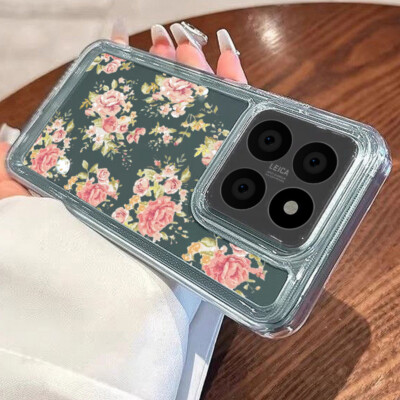 Case Flower Hülle für Xiaomi Redmi Note 13 12 11 Pro Schutzhülle Blumenmuster