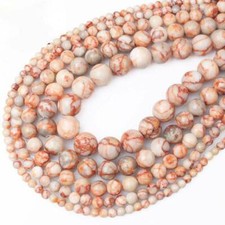 15" Strand Natural Red Spots Stone Gemstone Beads lot 4mm 6mm 8mm 10mm 12mm