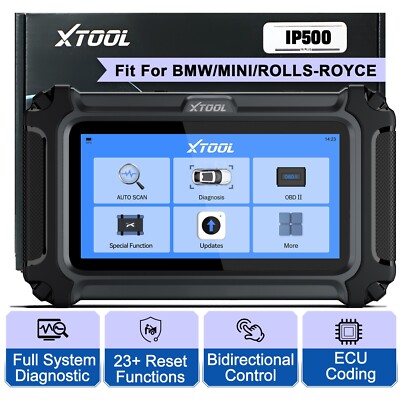 XTOOL IP500 For BMW For Mini OBD2 Scanner Full System Diagnostic ECU Coding Tool