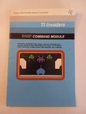 1981 TI Texas Instruments Home Computer INVADERS Command Module Manual