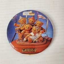 Cherished Teddies Bear Pin Button Pinback Enesco Celebrating Five Years Vintage