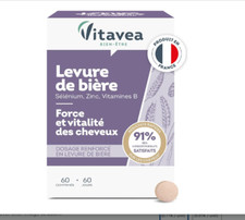 Levure de Bière Bio Cheveux Ongles 60 Jours | Croissance Force Brillance Naturel