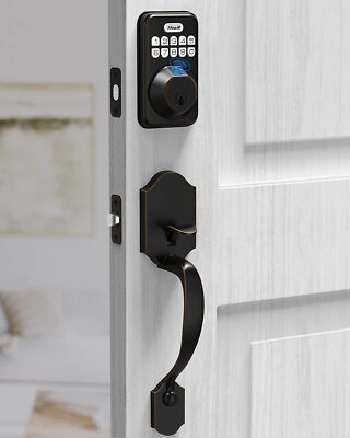 ZOWILL Fingerprint Keyless Entry Door Lock w Electronic Deadbolt