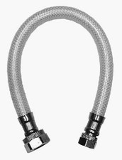 Faucet Connector, Reinforced Poly Vinyl, 3/8 Compression x 1/2 FIP x 16-In.