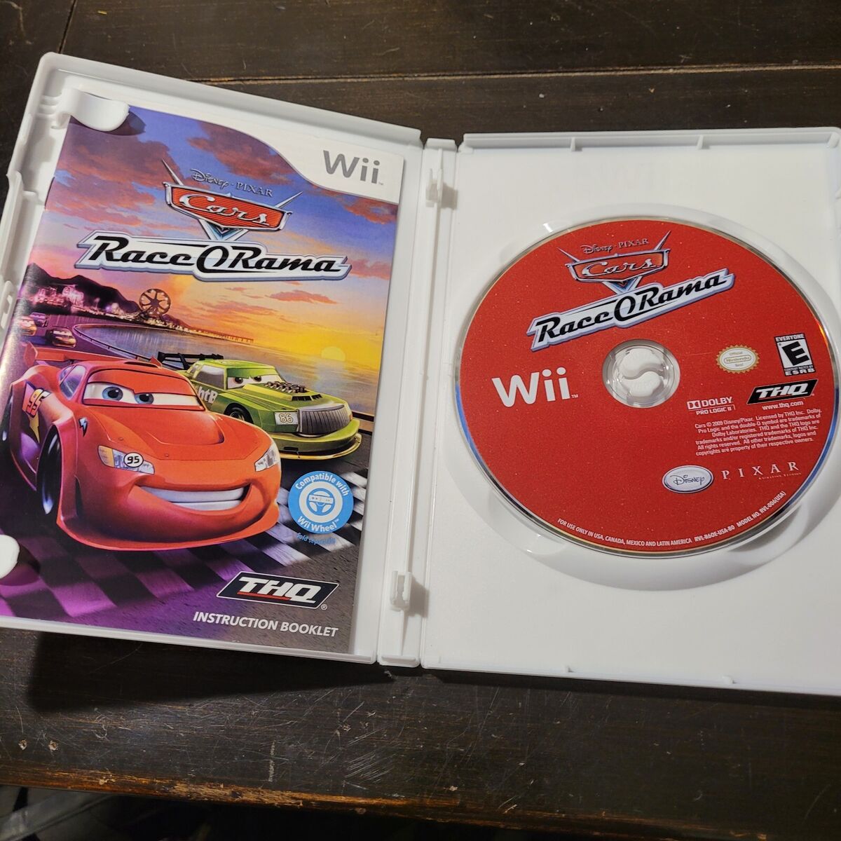 Disney Pixar Cars Race-O-Rama Wii Game Complete Tested Works