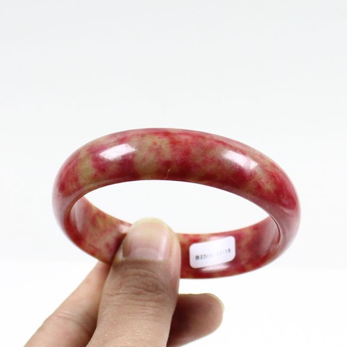 65mm Chinese 100% Nature New Red Brown Jade Xiuyu Gems Bangle Bracelet j7540 - Picture 4 of 10